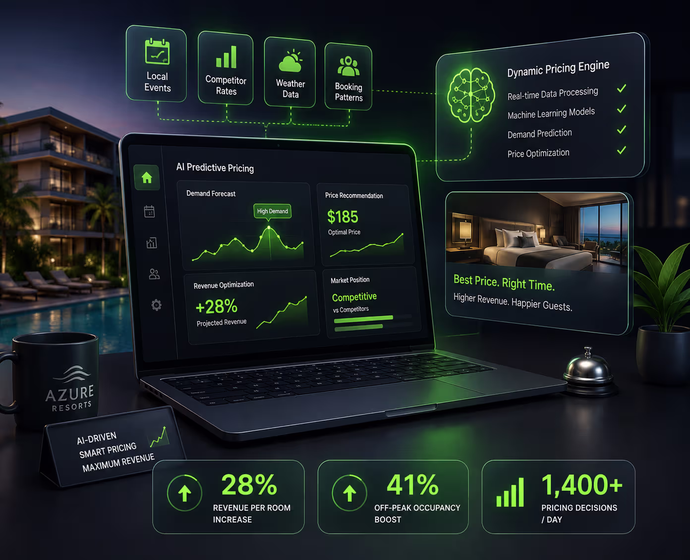 Azure Resorts AI-driven predictive pricing results